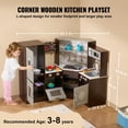 thumbnail image 3 of Toy Play Kitchen VEVOR Interactive de madera con luces y sonidos, 3 of 9