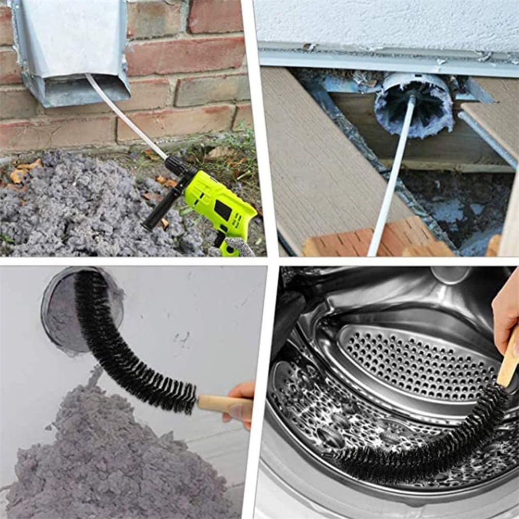 Cleaner Kit Flexible Lint Brush with Drill Attachment for Faster Cleaning Soft