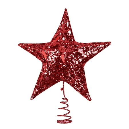 

Heiheiup Tree Star Five-Pointed Hollow Top Decoration Christmas Three- Home Decor Vintage Chandelier