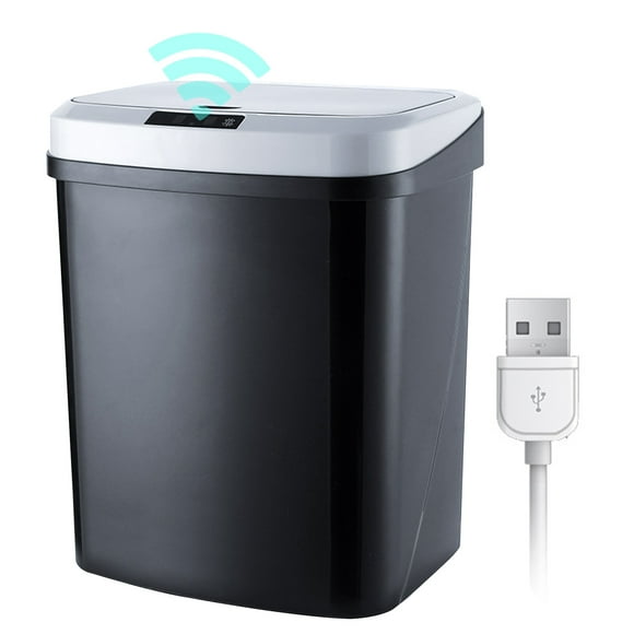 16L/4Gal Touch-free Trash Cans Automatic Garbage Can Infrared Motion Sensor with Lid for Kitchen Bathroom Office Bedroom