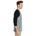 thumbnail image 2 of Mens Heavy Cotton ¾-Sleeve Raglan 2 Pack, 2 of 2