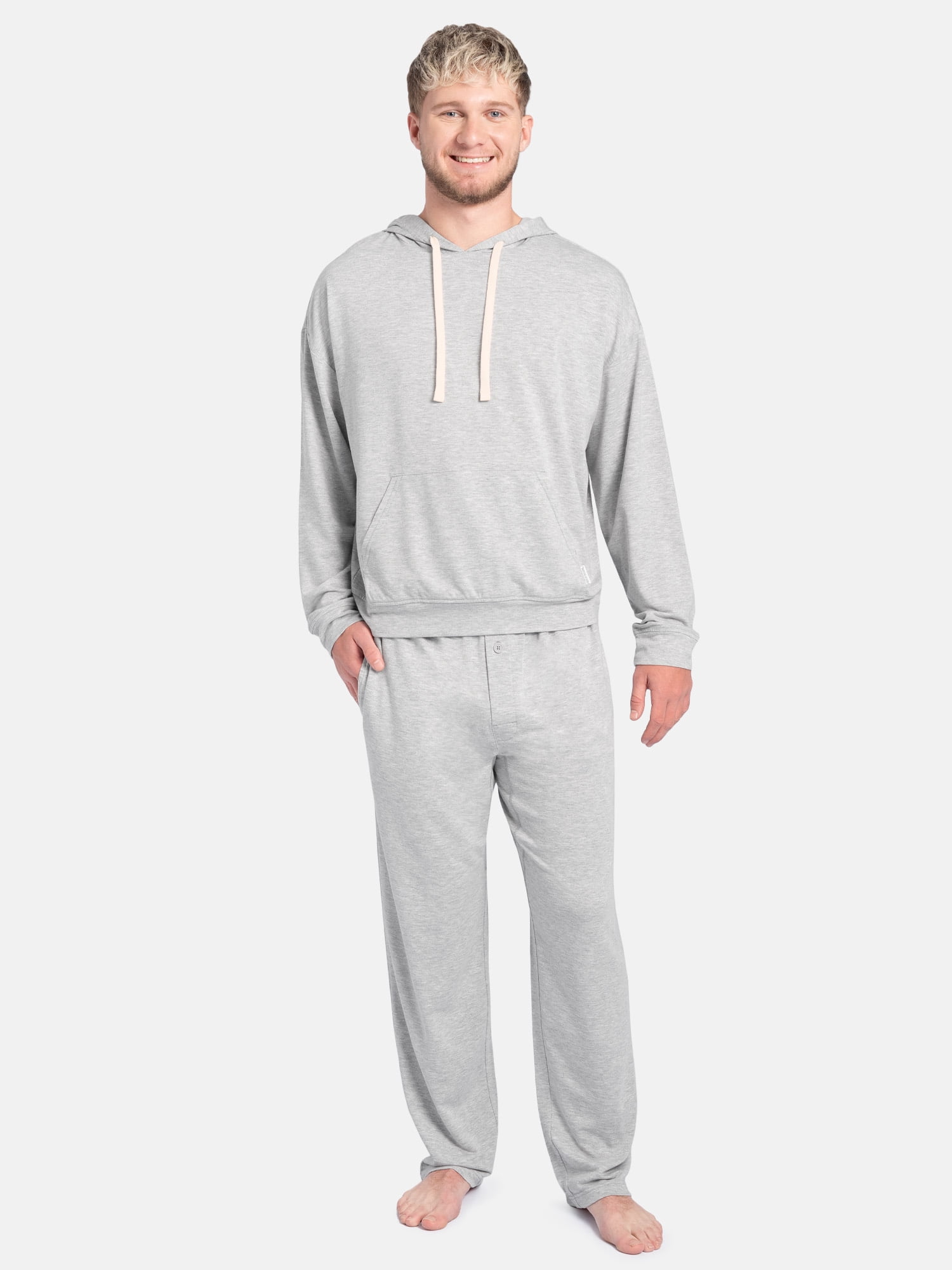 Fruit of the Loom Men's Baby French Terry Pullover Sleep Hoodie, Sizes S - XXL