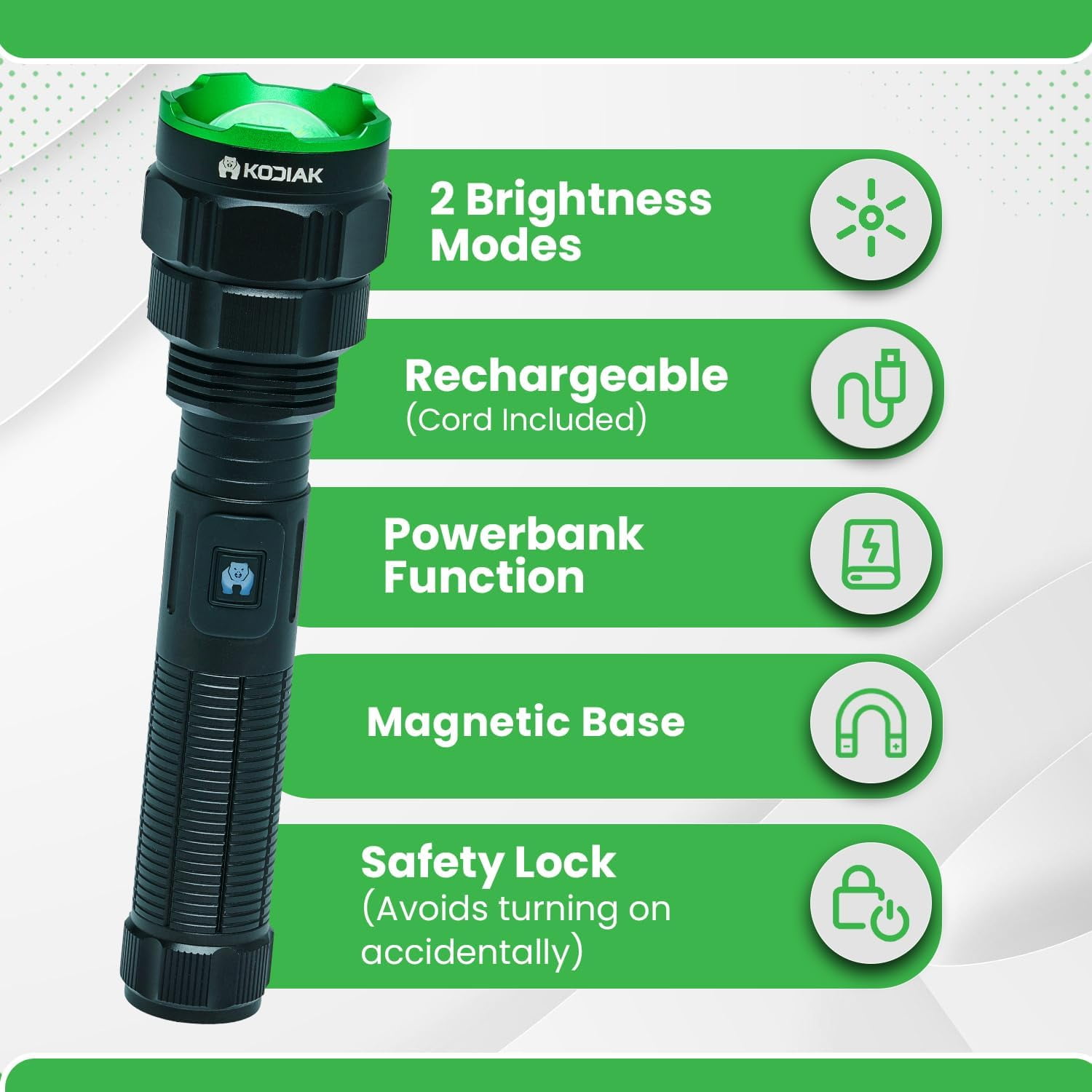 Kodiak Nearly 1 Mile Beam Tactical Flashlight