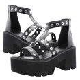 thumbnail image 3 of Chic Hollow Out Metal Ring Sandals Size 8 Anti Slip 1 Pair, 3 of 3