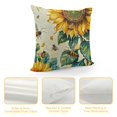 thumbnail image 4 of Hello Summer Gradient Stripes Throw Pillow Covers, Cushion Case for Sofa Couch, 4 of 5