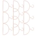 thumbnail image 1 of PENIKOKO 10Ud Racks Metálicos En Forma Semicircular Para Colgar Bufandas Cinturones Y Abrigos En Rosa Oro, 1 of 8