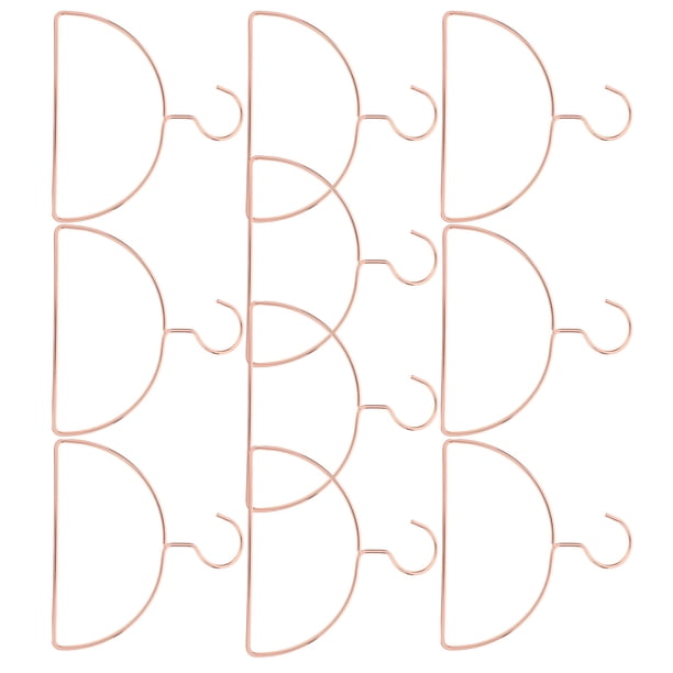 PENIKOKO 10Ud Racks Metálicos En Forma Semicircular Para Colgar Bufandas Cinturones Y Abrigos En Rosa Oro