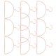 thumbnail image 1 of PENIKOKO 10Ud Racks Metálicos En Forma Semicircular Para Colgar Bufandas Cinturones Y Abrigos En Rosa Oro, 1 of 8