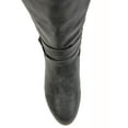 thumbnail image 5 of Journee Womens Ivie Stacked Heel Riding Boots, Calf Widths Available, 5 of 10