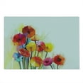 thumbnail image 2 of Flower Cutting Board, Gerbera Bouquets Romantic Floral Arrangement Blossom Side of the Nature, Decorative Tempered Glass Cutting and Serving Board, Large Size, Red Yellow, by Ambesonne, 2 of 5