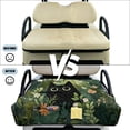 thumbnail image 6 of COEQINE Golf Cart Seat Towel Quilted Protective Cover with Carrying Handle, Universal Fit 51.2x30.3 Inch, 4 Front Pockets, Fits for Most 2 Seats Club Car, Cute Cat Flower Leaf, 6 of 8