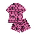thumbnail image 5 of Hot Sales Under $8 CNJKEHIUV Halloween Pajama Sets for Women 2 Piece Cute Pumpkin Print Set Sleepwear Hot Pink S, 5 of 5