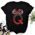 thumbnail image 3 of Ropa de verano de manga corta de Disney para niños, camisetas de algodón con estampado de letras de Minnie Mouse, camisetas de la AZ para niños, camisetas Y2k para niños y niñas, 3 of 5