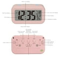 thumbnail image 6 of TOPRenddon Digital Alarm Clock, LCD Display with Temperature Larger Lound Light Control Portable Snooze Calendar Brightness with Battery Powered Alarm Clocks Bedside for Everyone, 6 of 6