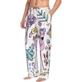 thumbnail image 2 of Balery Summer with Flamingo print Men's Pajama Pants,Ultra Lightweight Pjs,Lounge Pant-Small, 2 of 9