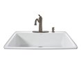 thumbnail image 3 of Miseno MCI53-4TM-78 33" Single Basin Drop In Cast Iron Kitchen Sink; Black, 3 of 6