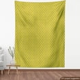 thumbnail image 4 of Ambesonne Retro Fabric by the Yard Upholstery, Dash Lines and Nested Circles, 3 Yards, Apple Green and Fuchsia, 4 of 5