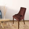 thumbnail image 3 of Estirar cubierta de con respaldo de oreja Funda protectora de ilizable Funda protectora de sil de comedor Funda protectora de Café Baoblaze Funda de asiento, 3 of 8