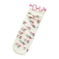 thumbnail image 2 of Dvkptbk Socks Women's Cotton Breathable Glass Silk Transparent Ruffle Print Clothes on Clearance, 2 of 3