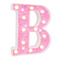 thumbnail image 1 of Letrero con letras LED con purpurina Warkul - Luz LED, luz nocturna, decoración para fiestas, bodas y hogar, con orificio para colgar, 1 of 8