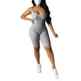 thumbnail image 4 of Liacowi Women Sleeveless Bodycon Romper Sexy Slim Fit Short Jumpsuit One Piece Playsuits Bodysuits, 4 of 7