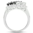 thumbnail image 2 of HauteFacets QJ430602-5 2.88 Carat Genuine White Topaz & Black Spinel 0.925 Sterling Silver Ring, 2 of 3