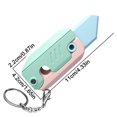 thumbnail image 3 of 3uds. Cuchillo de juguete de plástico, zanahoria, los mejores regalos con llavero para niños y niñas, azul claro, 3 of 3