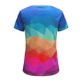 thumbnail image 5 of Dyegold Vintage Tees For Women Floral Print Short Sleeve Crewneck Tops Shirts Plus Size Retro Graphic Tshirts Casual Blouse, 5 of 5