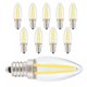 thumbnail image 2 of TUMALL 10 bombillas LED pequeñas E12 de filamento largo, regulables, 1,5 W, CA 110 V, HD, nuevo (predeterminado), 2 of 8