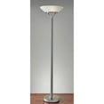 thumbnail image 2 of Adesso Expo 71.5" Brushed Steel Torchiere Floor Lamp with Frosted Glass Shade, 2 of 4