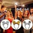 thumbnail image 6 of Yoyauz 2026 New Year Party Supplies Gold Black Silver Adult Female And Male Headwear Flashing Photo Booth Props 2026 Celebration Eve Party And Holiday Headwear, 6 of 7