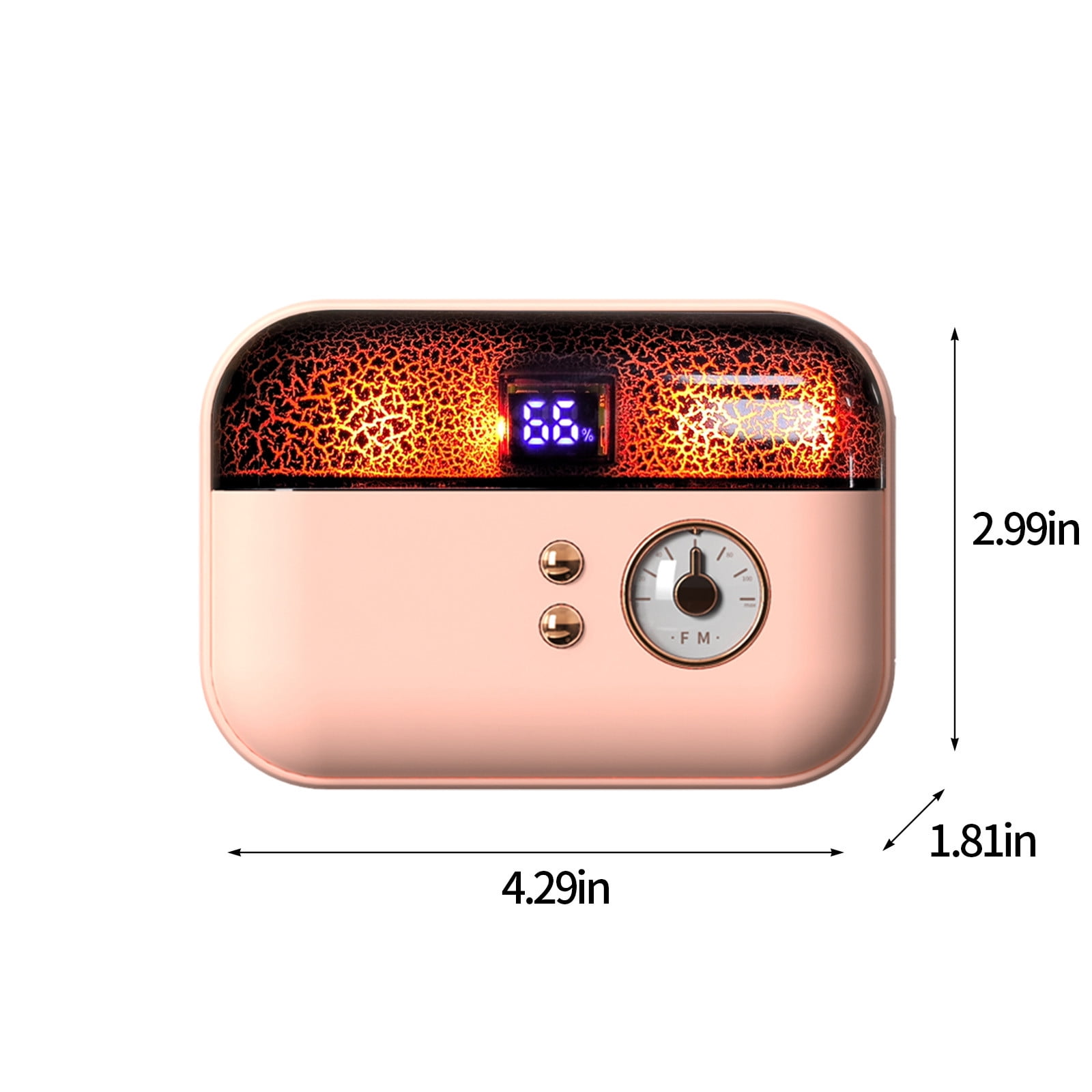 Wovilon Portable Hand Warmer, Power Bank Rechargeable USB Hand Warmer Heater ,Double-Side Heating＆3 Gears , For Skiing Climbing Hiking Winter