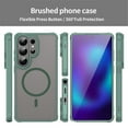 thumbnail image 2 of YEYKX Magnetic for Samsung Galaxy S26 Ultra 5G Case [Compatible with MagSafe] [Military Grade Drop Protection] Translucent Matte Shockproof Phone Case,Green, 2 of 7