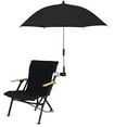 thumbnail image 5 of 32 Inch UV Protection Beach Chair Umbrella, Water Proof Chair Umbrella with Clamp, Universal Adjustable Beach Chair Umbrella for Beach Chair Stroller Wheelchair Patio(Black), 5 of 7