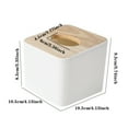 thumbnail image 3 of Tissue Cover Tissue Holder For Tissues And Disposable Face Towel Square Tissue Cover For Living Room Bathroom And Storage Containers Easy To Use, 3 of 6