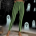 thumbnail image 3 of Hvot&aat Women's Halloween Striped Leggings Sports Fitness Pants Halloween Christmas Costume Pantyhose Stretch Yoga Pants, 3 of 7