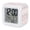 Pink, Rose, White, variant on Vintage Flowers Digital Alarm Clock for Bedrooms, Smart LED Alarm Clock with 7 Color Changing Night Light, Spring Floral Beige Blue Retro Art Silent Wake Up Clocks for Sleep Study Cooking 3.2"x3.2"