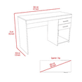 thumbnail image 4 of Boahaus Zunyi Desk, 2 Drawers, for Adults, Black, 4 of 5