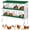green 8 grids (with bracket), variant on Kicctian Galvanized Steel Nesting Boxes for Chickens, 10 Compartments Chickens Laying Boxes for Chicken Coop, with Vented Holes, Easy to Clean, for Outdoor Chicken Coop Farm Yard, Green with Leg