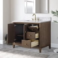 thumbnail image 2 of Vanity Art 42" Bathroom Vanity with Sink and Engineered Marble Top, Freestanding Storage Cabinet with 2 Drawers, 1 Shelf and Flip Down Tray, 2 of 9