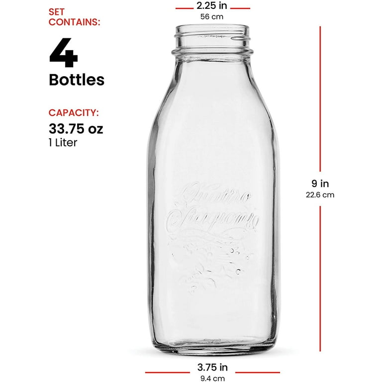 1 Liter Glass Milk Bottle