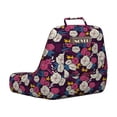 thumbnail image 2 of Floral Reading Pillow, Demonstration of Jungle Flowers Island Setting Exotic Leaves in Dark Tones Pattern, Bedrest Cushion with Back Pocket and Washable Cover, 2 Sizes, by Ambesonne, 2 of 3