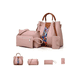 thumbnail image 2 of Set 4 Bolsas Mujer Moda Dama Cosmetiquera Correa Xtellar beige, 2 of 4