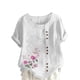 thumbnail image 1 of Camisetas de Manga Corta para Mujeres, Camiseta de Manga Corta Impresa Casual Hecha de 95% Poliéster 5% Spandex para Todas las Estaciones, Camisetas de Manga Corta para Mujeres, 1 of 3
