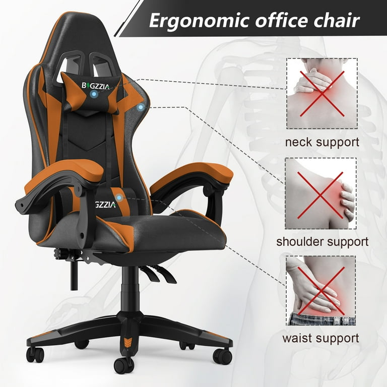 Bigzzia High Back Gaming Chair PC Office Chair Computer Racing
