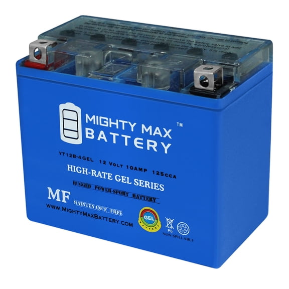 YT12B-4 GEL 12V 10Ah Replacement Battery Compatible with Yamaha FZ6 Fazer 07