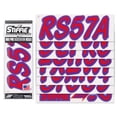 thumbnail image 2 of STIFFIE Whipline Solid Red/Purple 3" Alpha-Numeric Registration Identification Numbers Stickers Decals for Boats & Personal Watercraft, 2 of 8