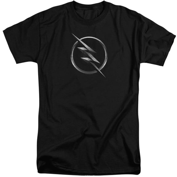 Flash Zoom Logo S/S Adult Tall 18/1 T-Shirt Black