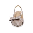 thumbnail image 6 of Journee Womens Paloma Sling Back Pointed Toe Kitten Heel Pumps, 6 of 10