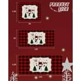 thumbnail image 6 of Garage Door Banner Cover 6 x 13 ft, Christmas Snowman and Snowflake Red and Black Buffalo Plaid Christmas Garage Door Decorations Holiday Christmas Backdrop Decor for Winter New Year Xmas Party, 6 of 6